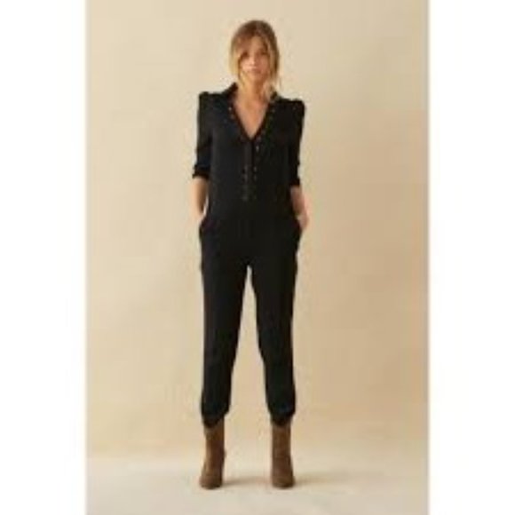 BA&SH Jumpsuit in Black Size 2 (8 US) - Picture 6 of 9